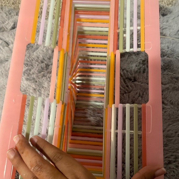 Cute colorful spring pastel mini-ark top handle bag/ clutch / purse - Picture 7 of 8